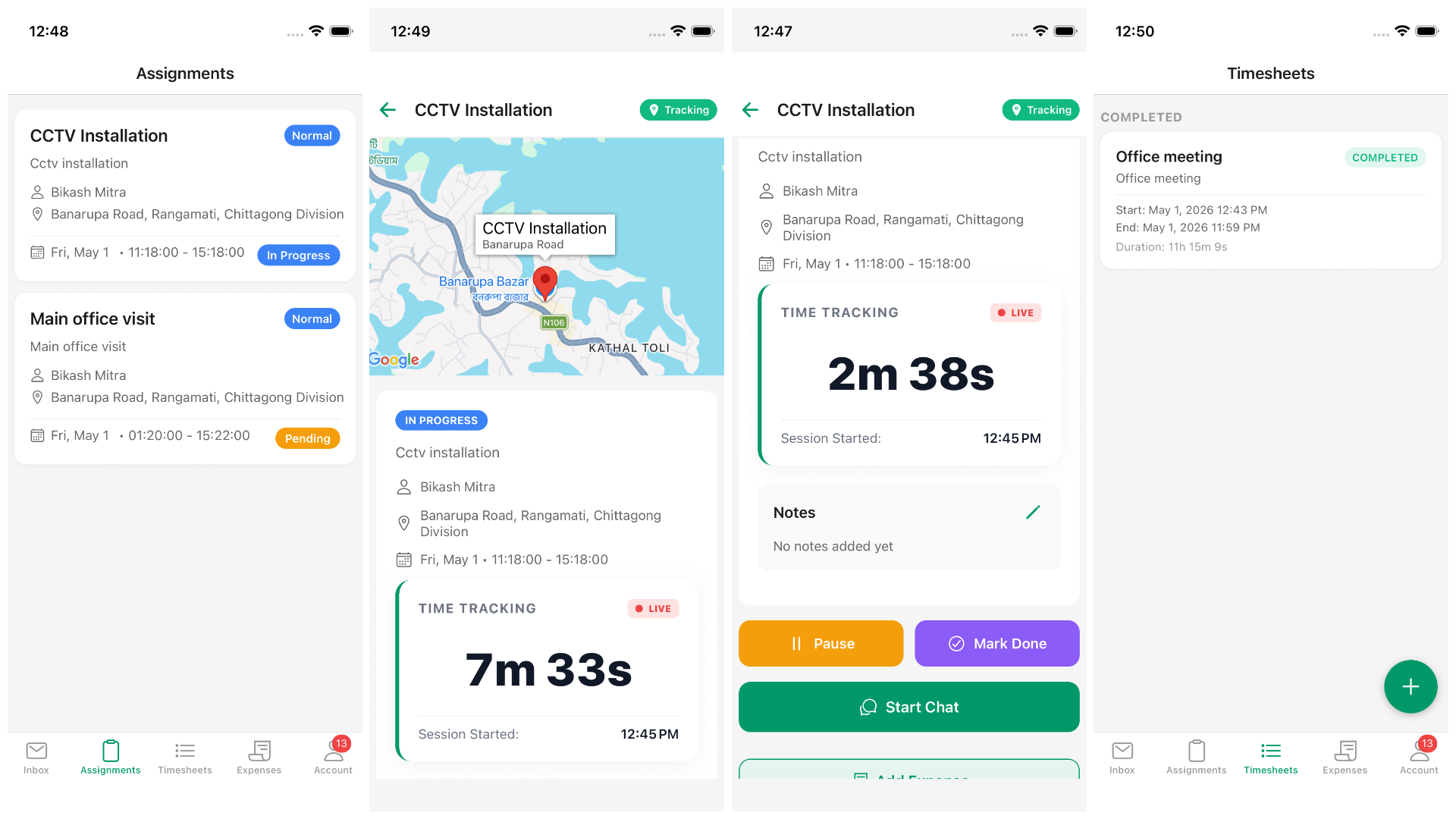 Field Force Management App